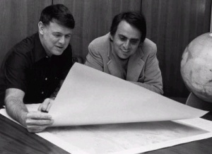 Carl Sagan and Bruce Murray