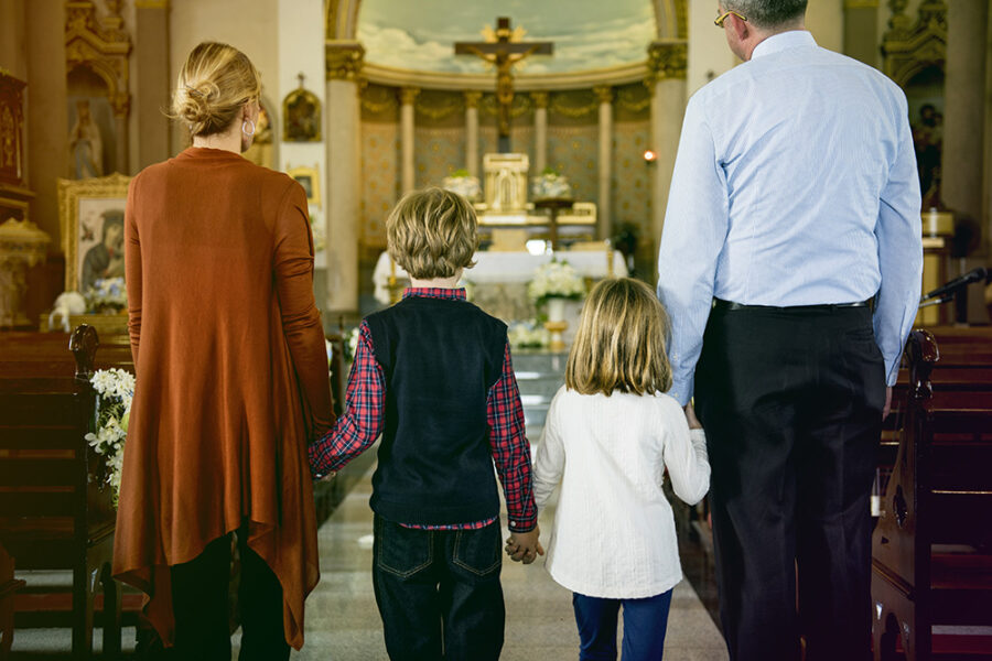 Family at Church